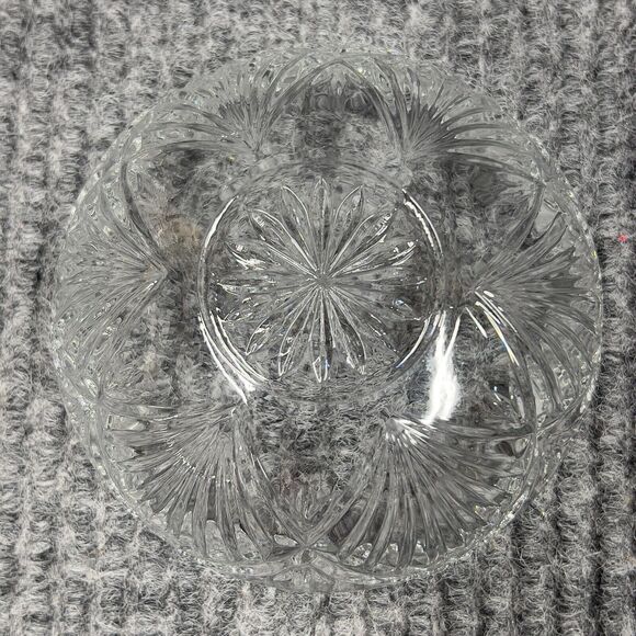 VTG KIG Malaysia Clear Glass Dish Bowl Depression Style Candy Nut Lid Set Of 2 - Picture 13 of 14